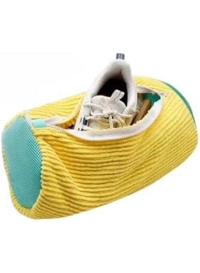 Imported shoe washing bag with internal cleaning brushes to protect and clean shoes inside the washing machine (jumbo size) - Image 5